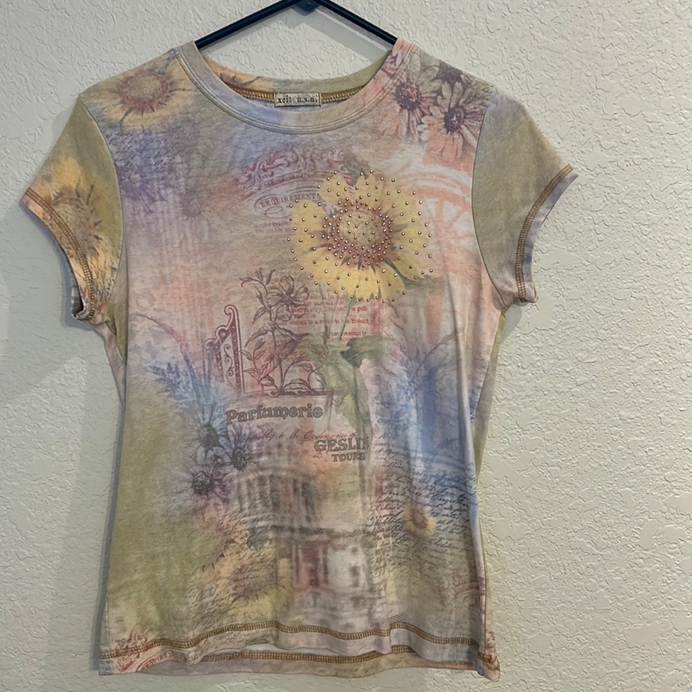 Sunflower tshirt copper bling